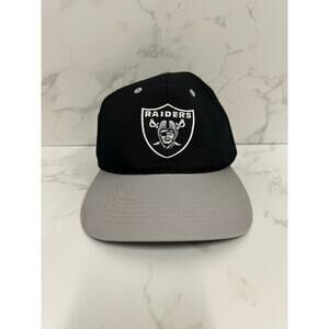 Vintage 90’s NFL Raiders Adjustable Cap Black & Gray